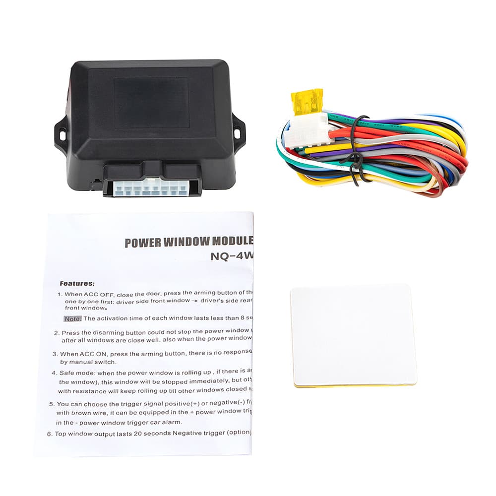 Lanbai Window Closer Auto Window Roll-Up Device 8-Second Closing Time Anti-Theft Alarm