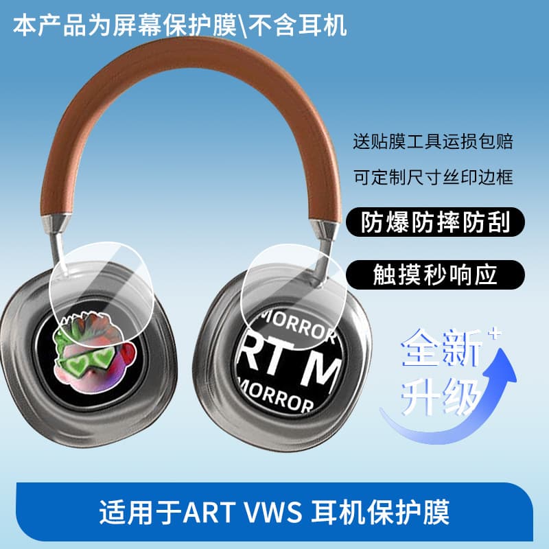 Compatible with MORROR ART VWS Headphone Screen Protector, Tempered Soft Film, Matte Anti-Fingerprint Film, HD Anti-Explosion