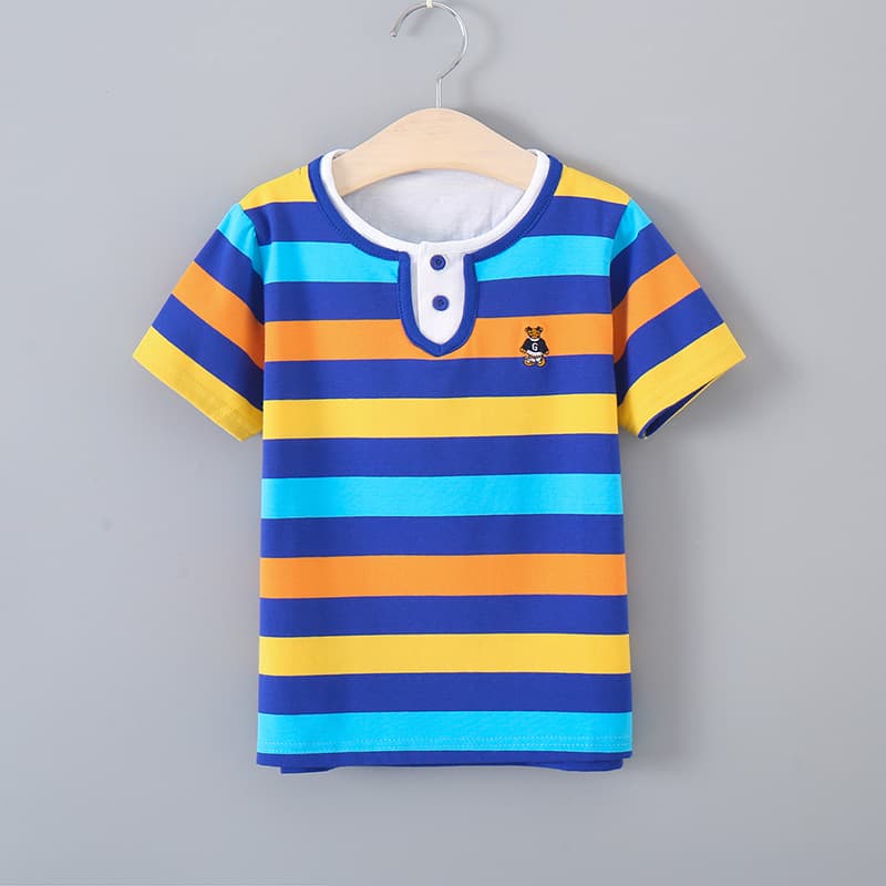 Short Sleeve T-Shirt for Boys, Kids Polo Shirt, New Export Style, Summer Cotton Polo for Boys and Girls
