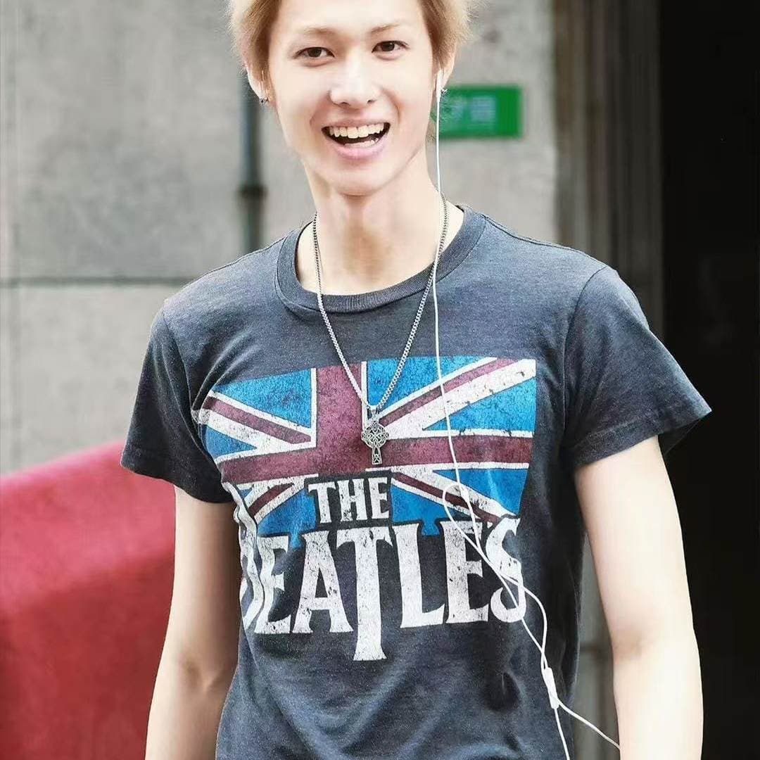 Cortis Martin's same style Vintage The Beatles American Beatles rock short-sleeves