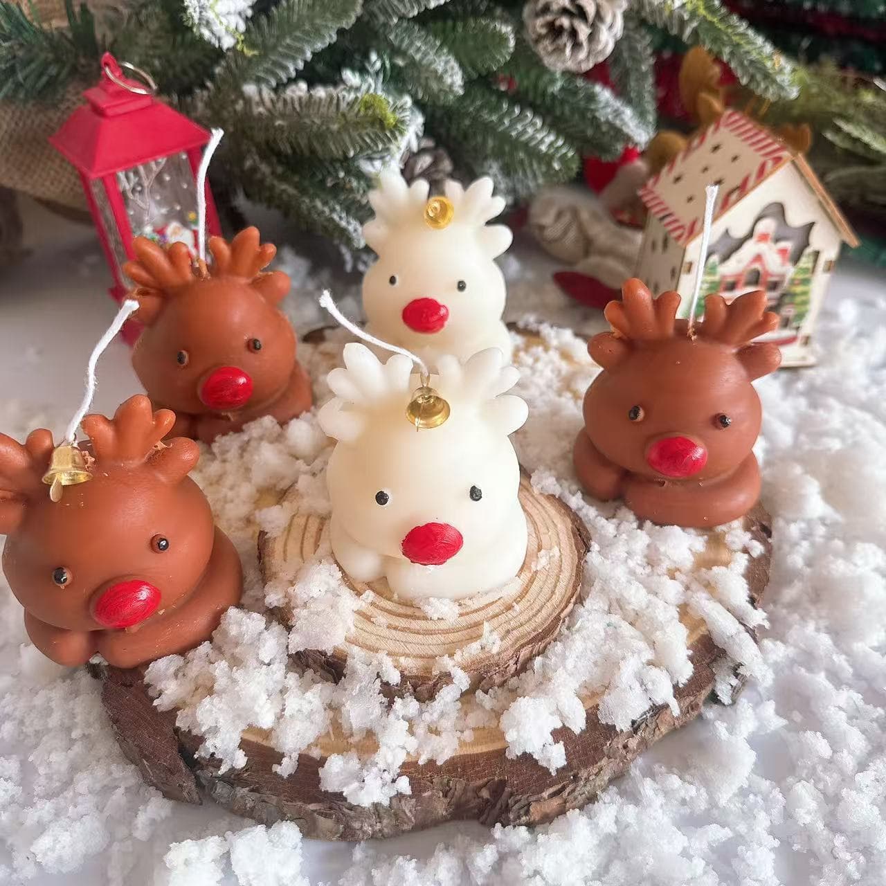 Christmas Scented Candles Christmas Elk Scholar Candle Ornaments Creative Gifts Christmas Candle Souvenirs Wholesale