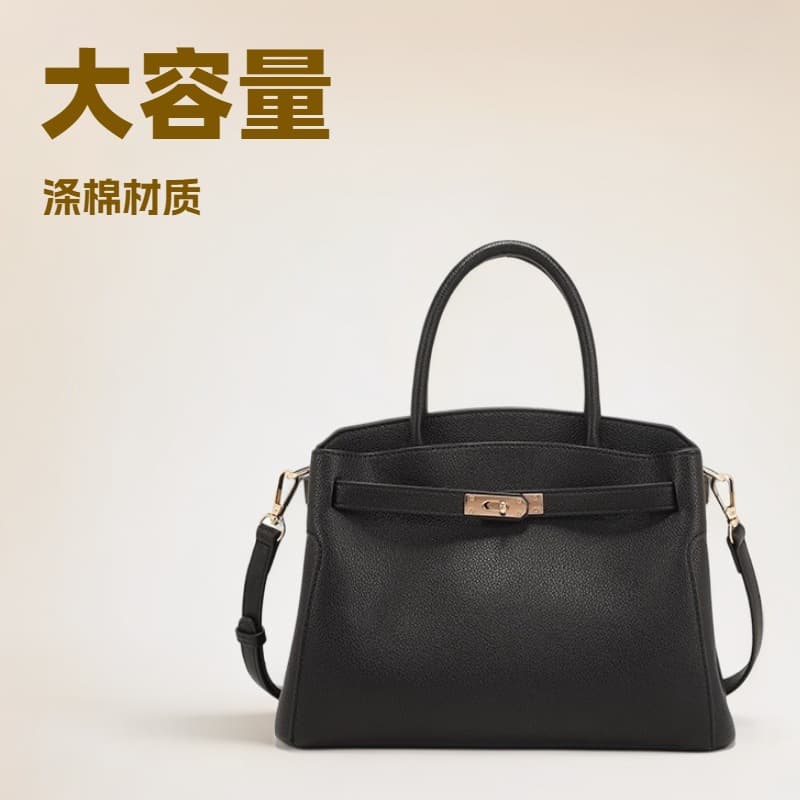 Genuine Leather Handbag 2025 New Premium Commuter Tote Kelly Bag Wedding Bag Mother Handbag Crossbody Bag