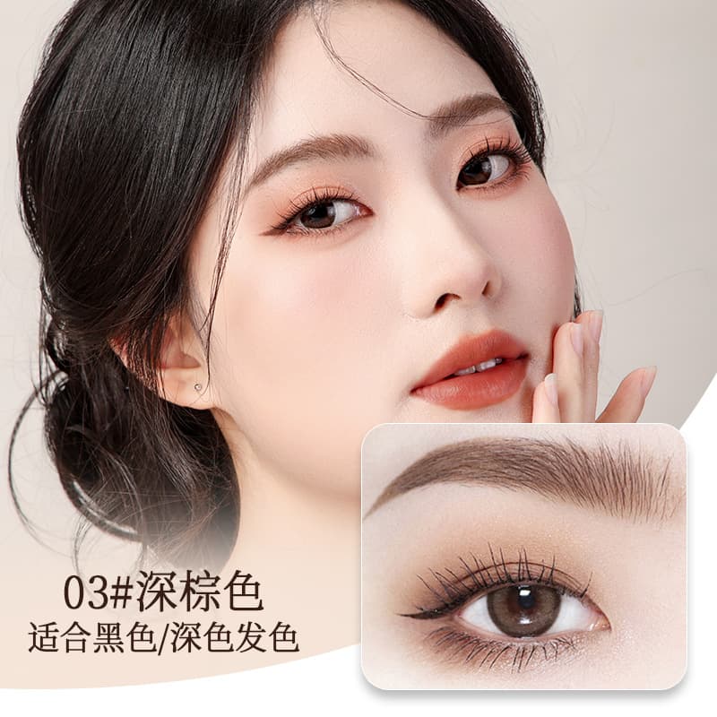 Meizhilan 3D Carving Eyebrow Pencil Waterproof Smudge-proof High Pigment Easy to Color Long-lasting Non-fading Eyebrow Gel Anti-smudge