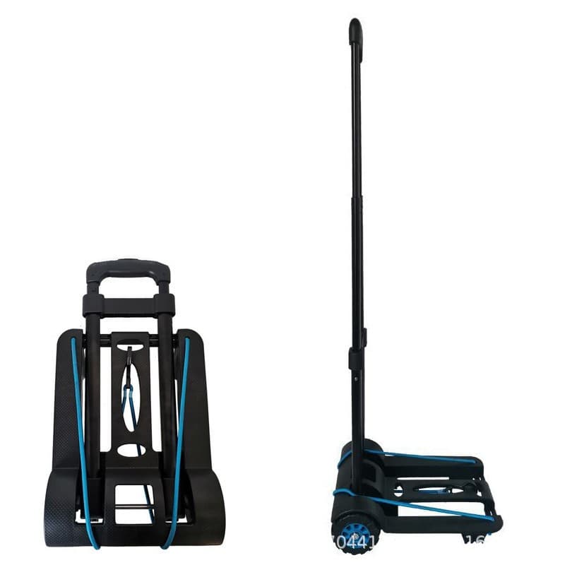 Durable Parcel Retrieval Hand Cart Foldable Household Portable Cargo Transport Luggage Pull Cart Shopping Grocery Trolley