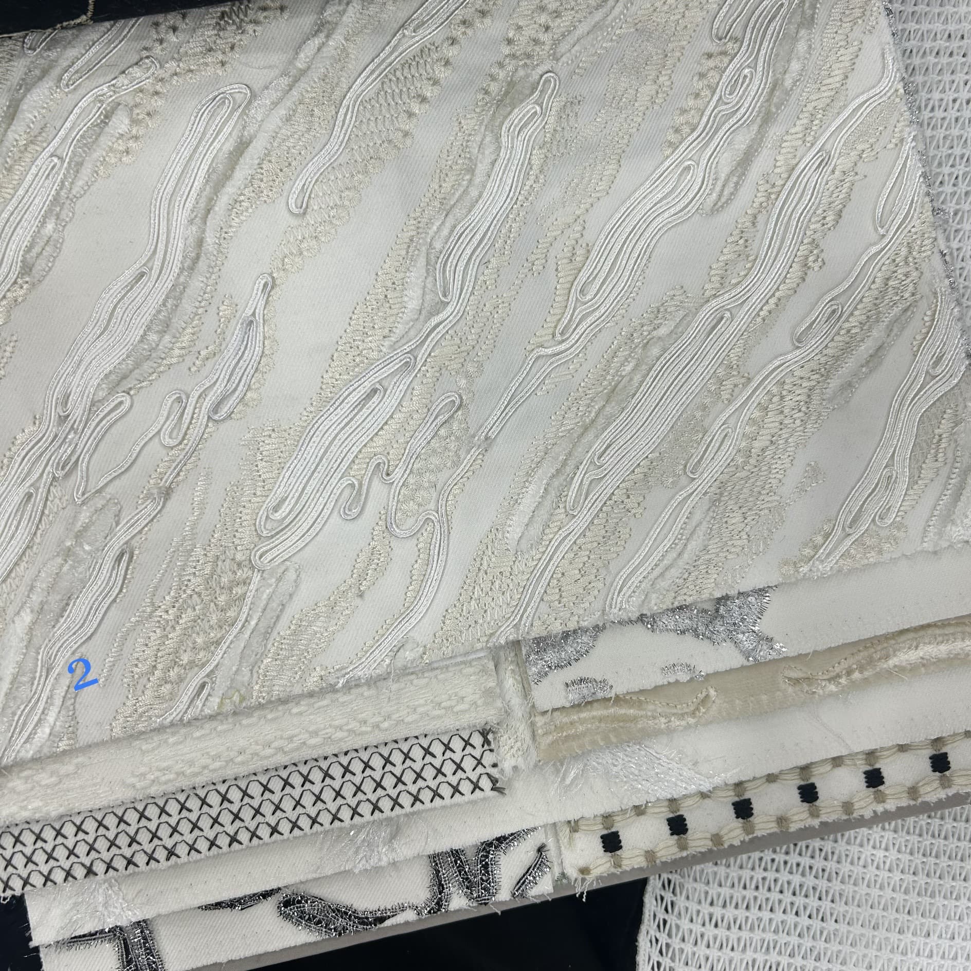 Width 140cm embroidery beige black brown full embroidery fabric sample room pillow cloth curtain cloth design