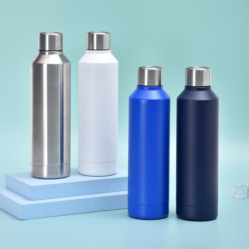 New 304 Stainless Steel Double-Layer Small-Mouth Sports Bottle Outdoor Portable Climbing Cola Bottle Car Travel Water Bottle