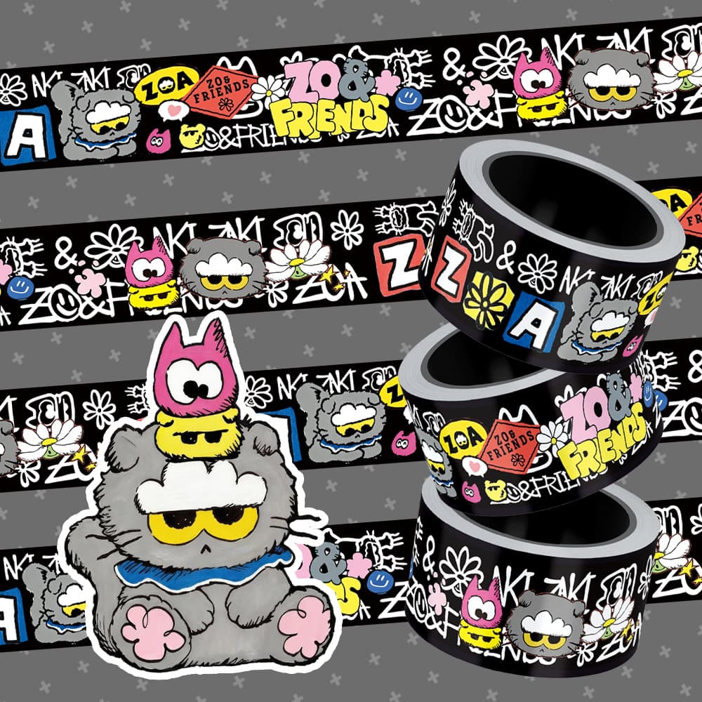 Original Little Daisy Zoa Blue Cat Gd G-Dragon Korean Idol Group Luggage Waterproof Sticker Decoration 5m