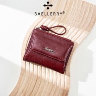 baellerry New Women's Wallet Short Korean Style Buckle Two-Fold Fashion Billfold Zipper Coin Purse Wholesale