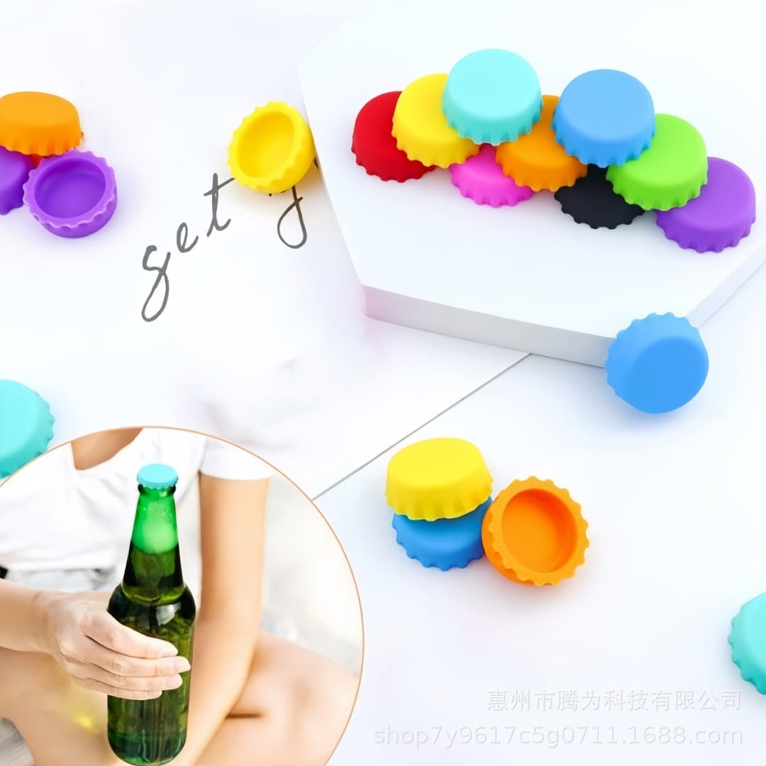 Factory Direct Reusable Beer Bottle Caps for Beverages and Soda Bottles, Kitchen Gadgets