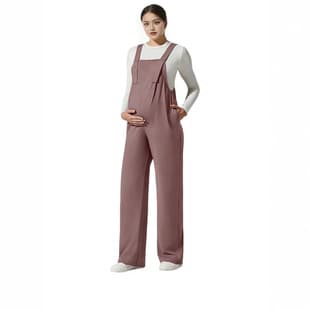 Cross-Border Bestseller Maternity Overalls with Adjustable Shoulder Straps, Belly Support, Comfortable and Loose Fit, One-Piece Pants