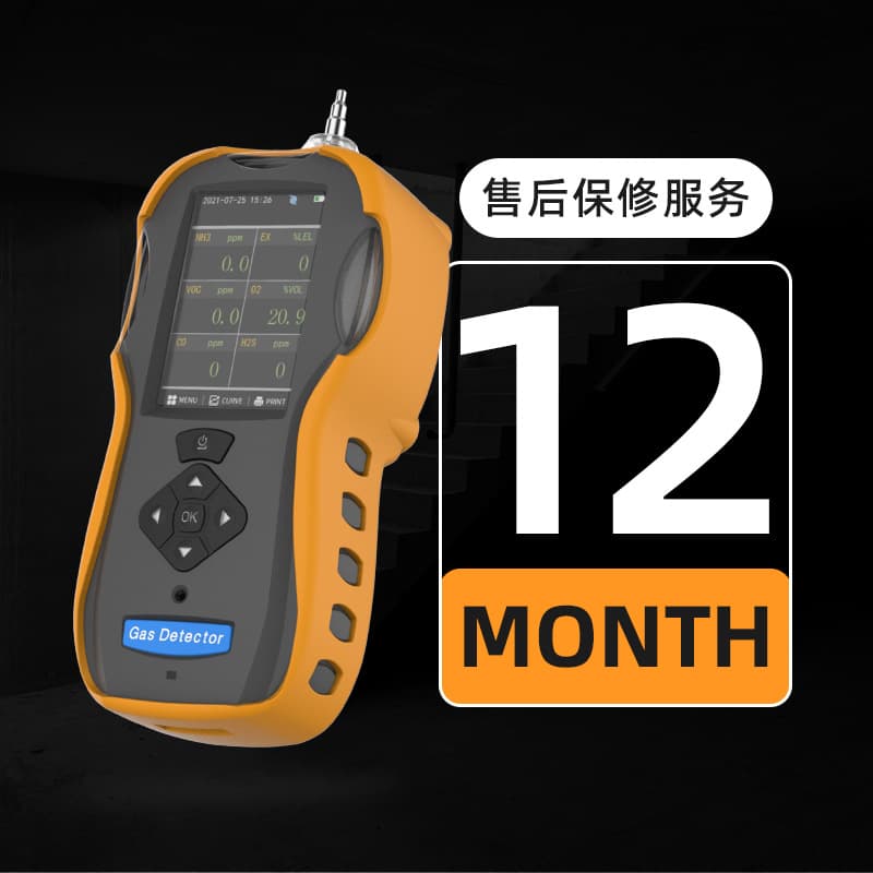 Portable Handheld ES60A 3.5-inch LCD Color Display Gas Detector