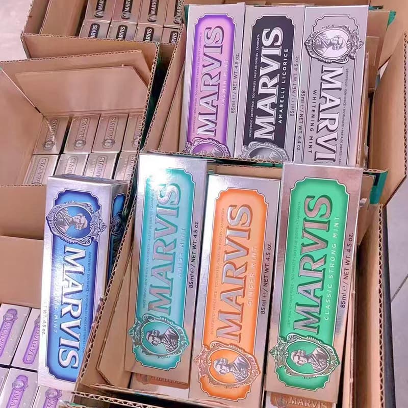 Italian Marvis Mint Toothpaste 85ml Whitening Marvis Toothpaste to Remove Bad Breath Matcha Jasmine
