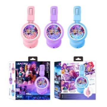 Foreign Trade Demon Girl Group Flowing Light Wireless Bluetooth Headphones K-POP Over-Ear Computer Mobile Music Headset