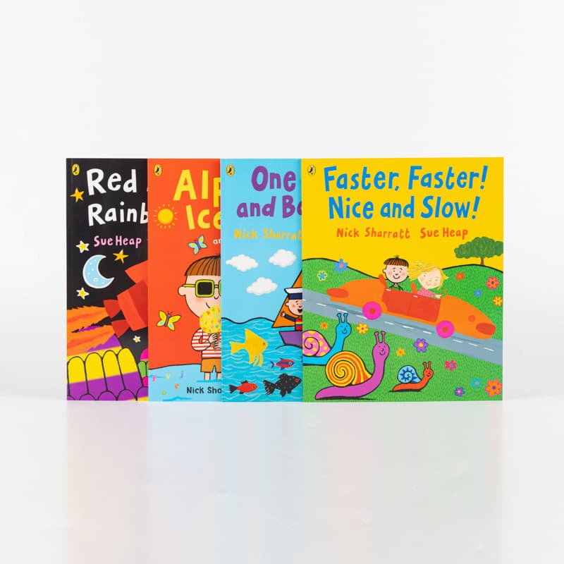 Little Bean Alphabet Icecream and other rhymes 4-Book Set Alphabet Ice Cream Point-and-Read Book