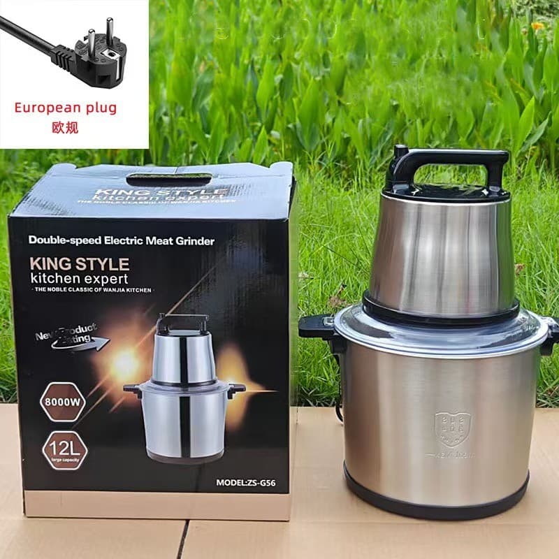 Cross-border Fufumachine 12L meat grinder vegetable stuffing machine garlic machine multi-function stainless steel mixer food supplement machine