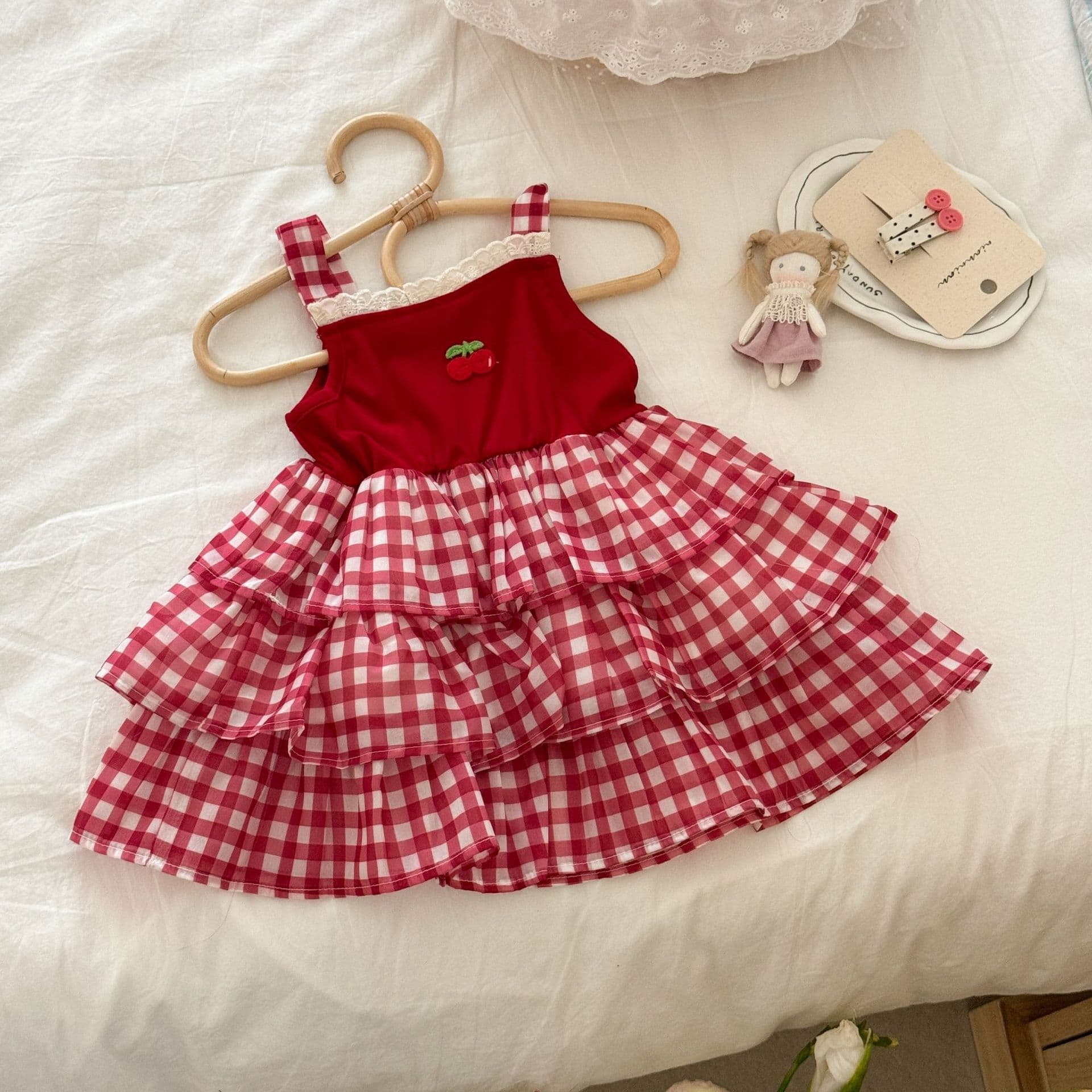 Girls Dress 2026 Summer New Kids Puffy Dress Baby Princess Dress Stylish Summer Dress Little Girl Summer Wear