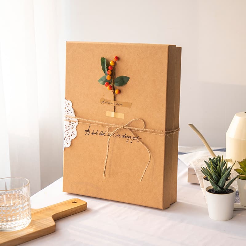 Photo frame, gift paper box, photo album, picture frame box, birthday gift for boyfriend and girlfriend, handmade kraft paper packaging box