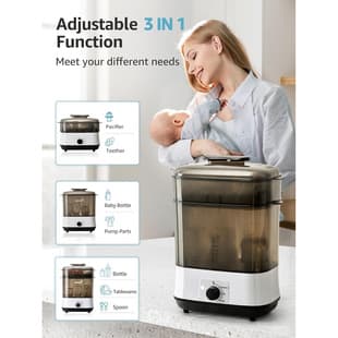Baby Bottle Sterilizer and Dryer 2-in-1 All-in-One Large Capacity Sterilizer for Infants and Children