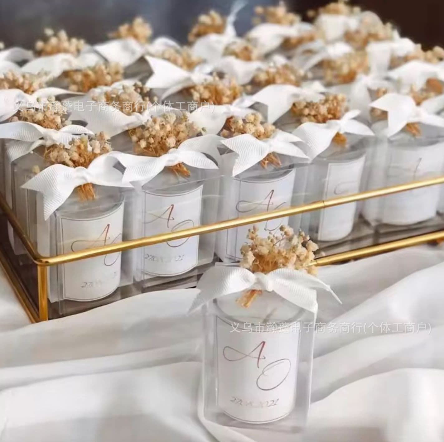 Wedding Favor Aromatherapy Candle, Niche and Premium Guest Return Gift, Customizable Logo, Cross-Border Supply