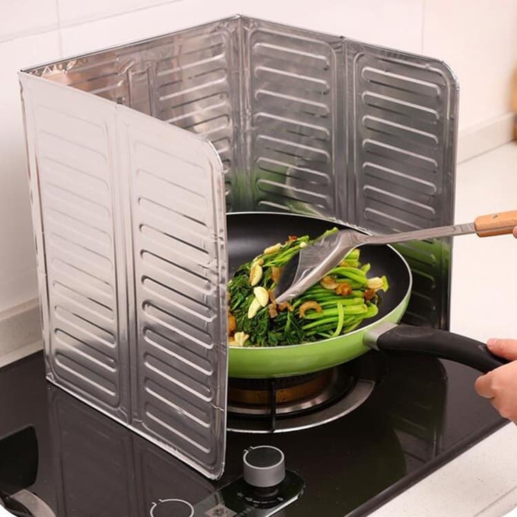 Splash-proof Oil Baffle Kitchen Gas Stove Heat Shield Aluminum Foil Insulation Board