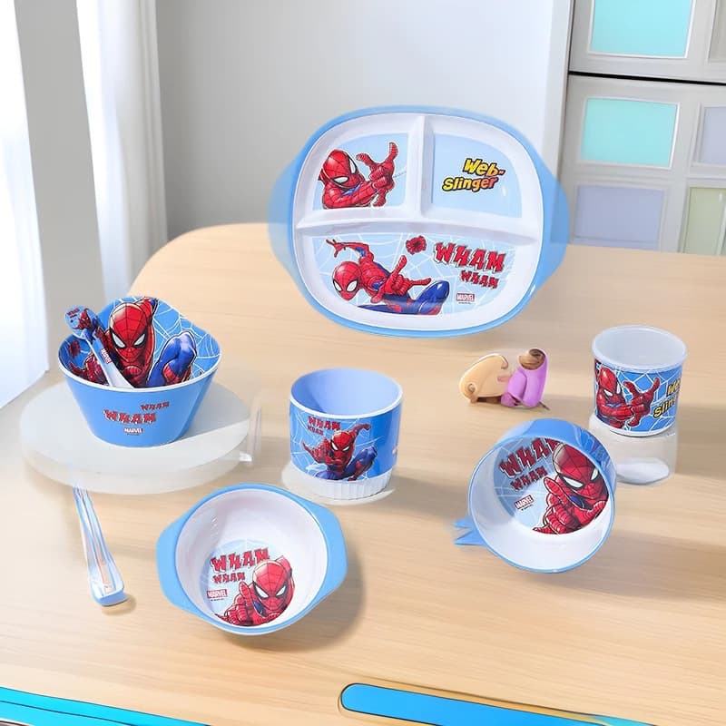 Disney Spider-Man Kids Cartoon Plate New Party Birthday Tableware Set Plate Bowl Wholesale