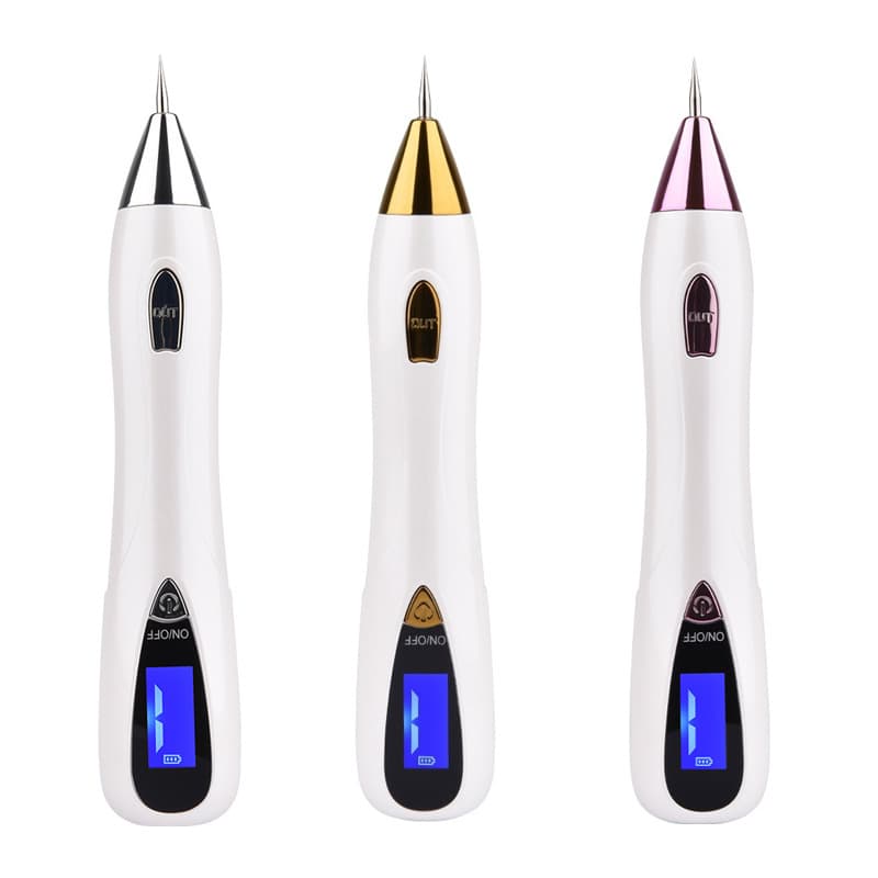 Cross-border wholesale hot-selling home portable mole scanning pen, rechargeable beauty device with LCD screen and nine-level small white spot removal pen