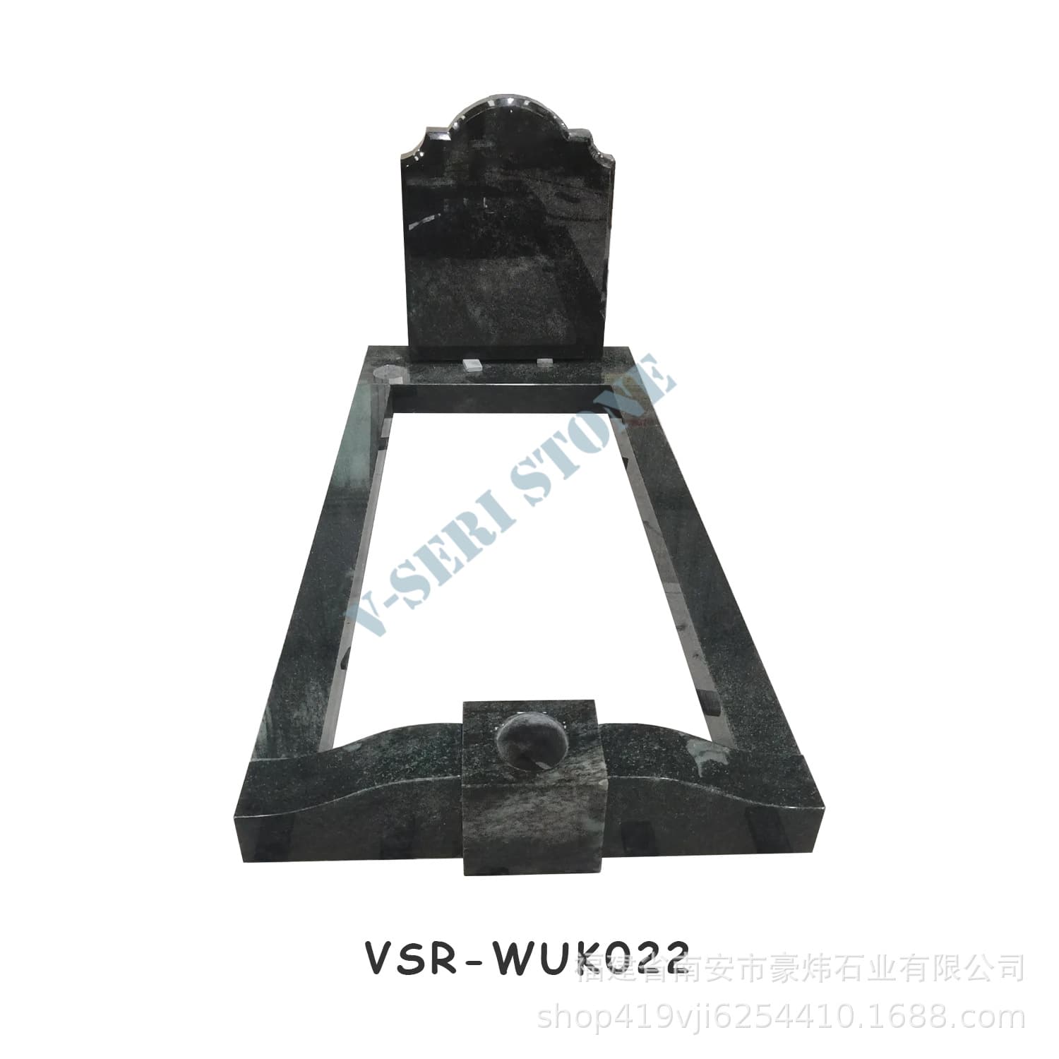 British Country Style Granite Tombstone, Natural Stone, Handcrafted Fine Carving, Tombstone Customization