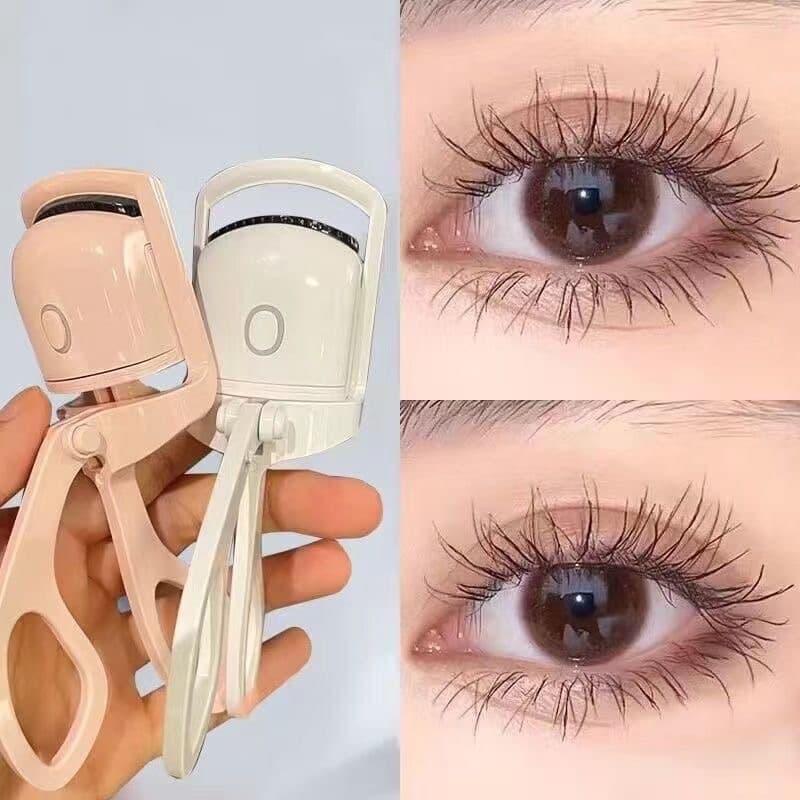 Electric eyelash curler, electric eyelash curler, heated, long-lasting styling, rechargeable electric eyelash curler