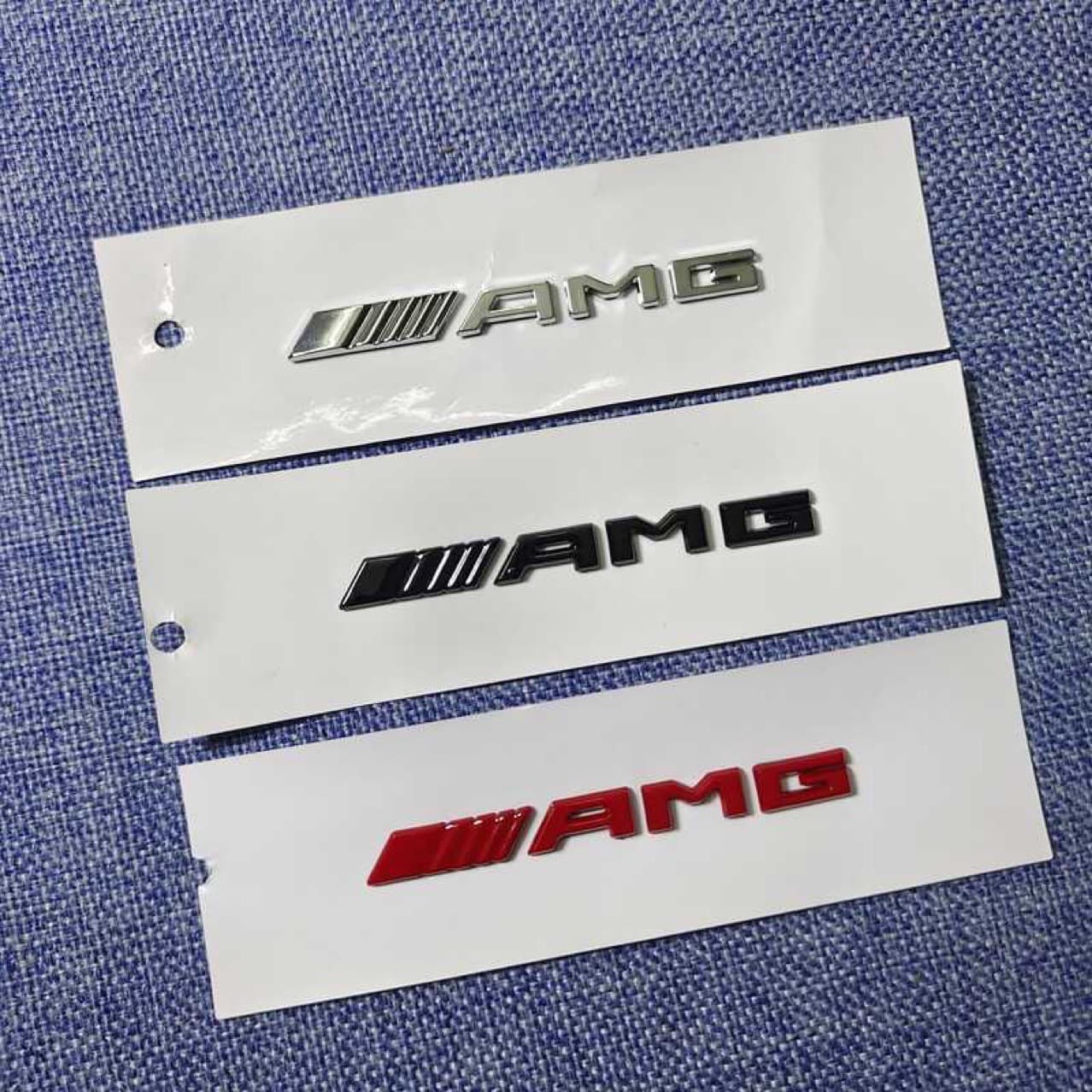 Metal AMG badge for Mercedes-Benz C-Class E-Class modification AMG emblem interior center console car sticker