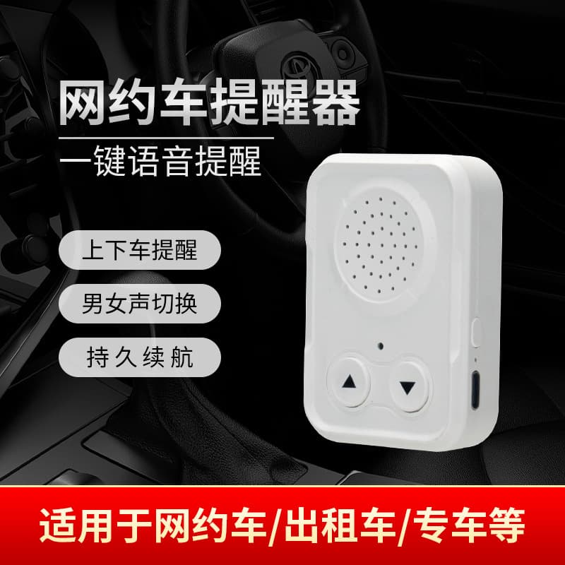 Ride-hailing Reminder for Didi and Taxis, Voice Alert for Front and Rear Seats During Entry and Exit