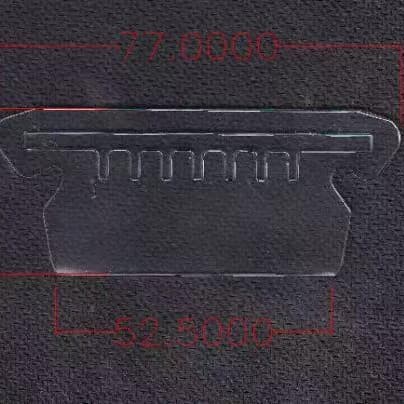 Index Transparent PVC Label Holder Folder Accessory for Various Hanging PVC Clips with Soft Teeth Card Clips