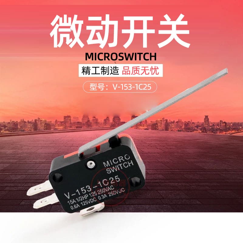 Travel switch V-153-1C25 micro switch limit switch long handle with roller swing arm OV-153-1C25