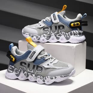 Boys' Sneakers Summer Mesh Lightweight Breathable Children's Running Shoes, Non-Slip Wear-Resistant Comfortable Kids' Athletic Shoes
