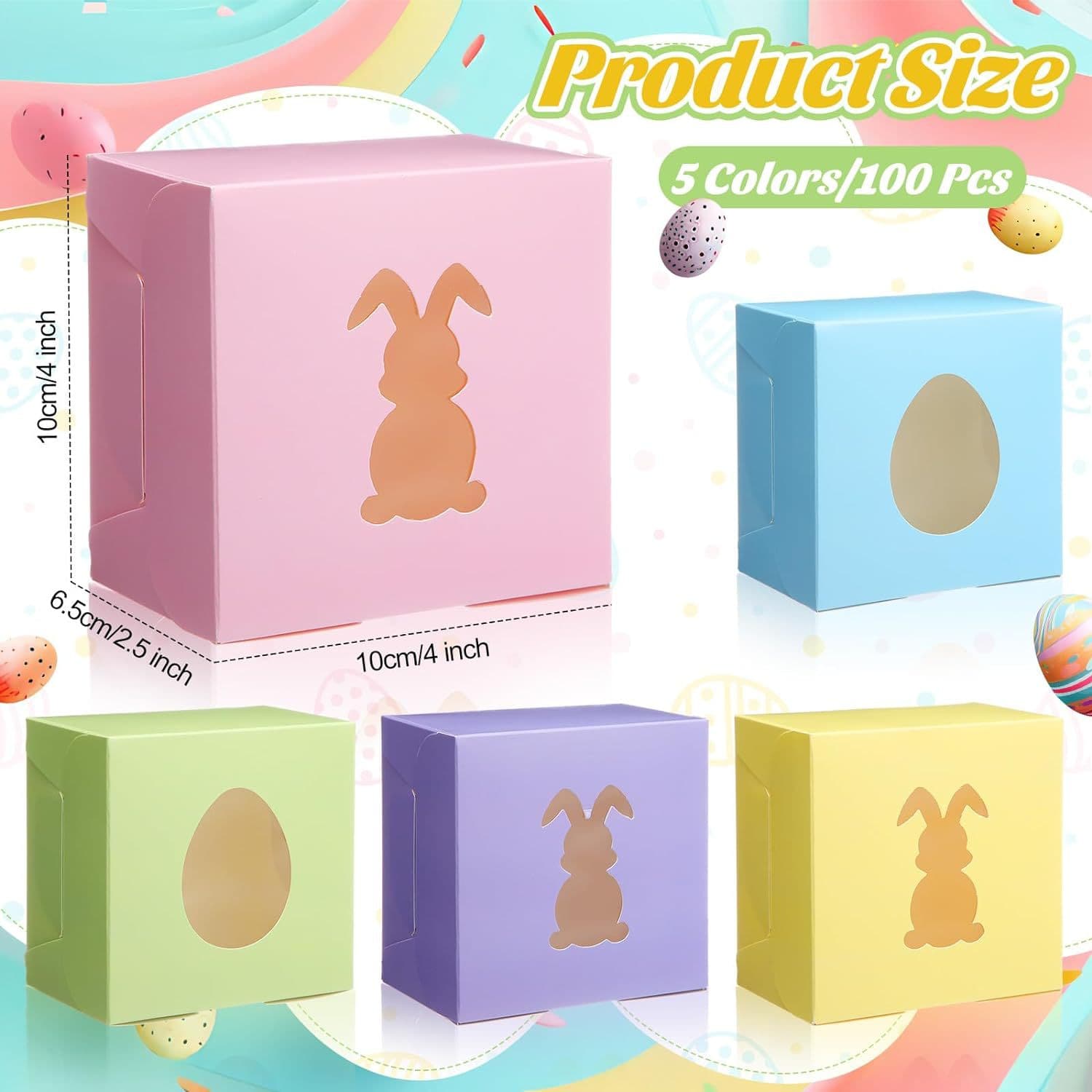 Amazon Easter Gift Box Custom Candy Small Gift Packaging Box Rabbit Easter Egg Party Gift Box Customization