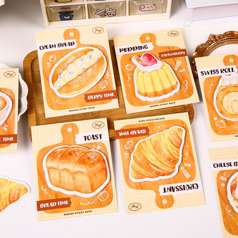 Creative Bread Post-it Sticky Notes Sticky Paper Stationery Small Gift