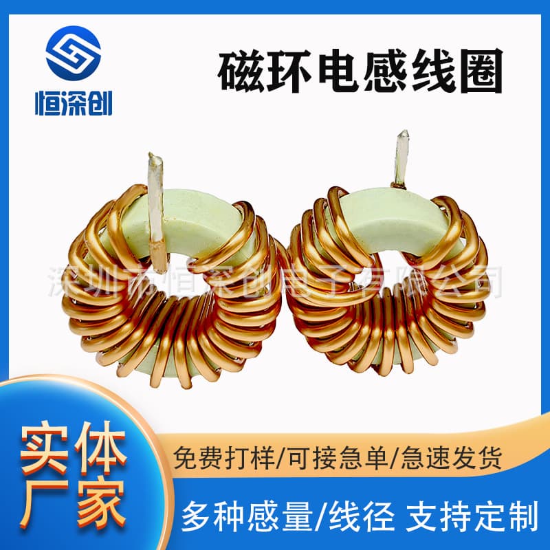 High Power Magnetic Ring Plug-in Choke Inductor Medical Grade Inductor Series Dual Ring