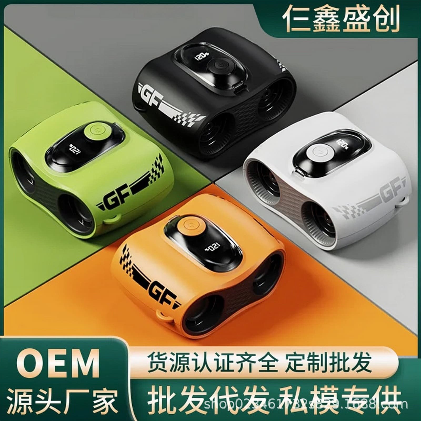 Cross-Border Outdoor Waist Fan Desktop USB Charging High-Speed 120-Speed Strong Wind Portable Neck Fan