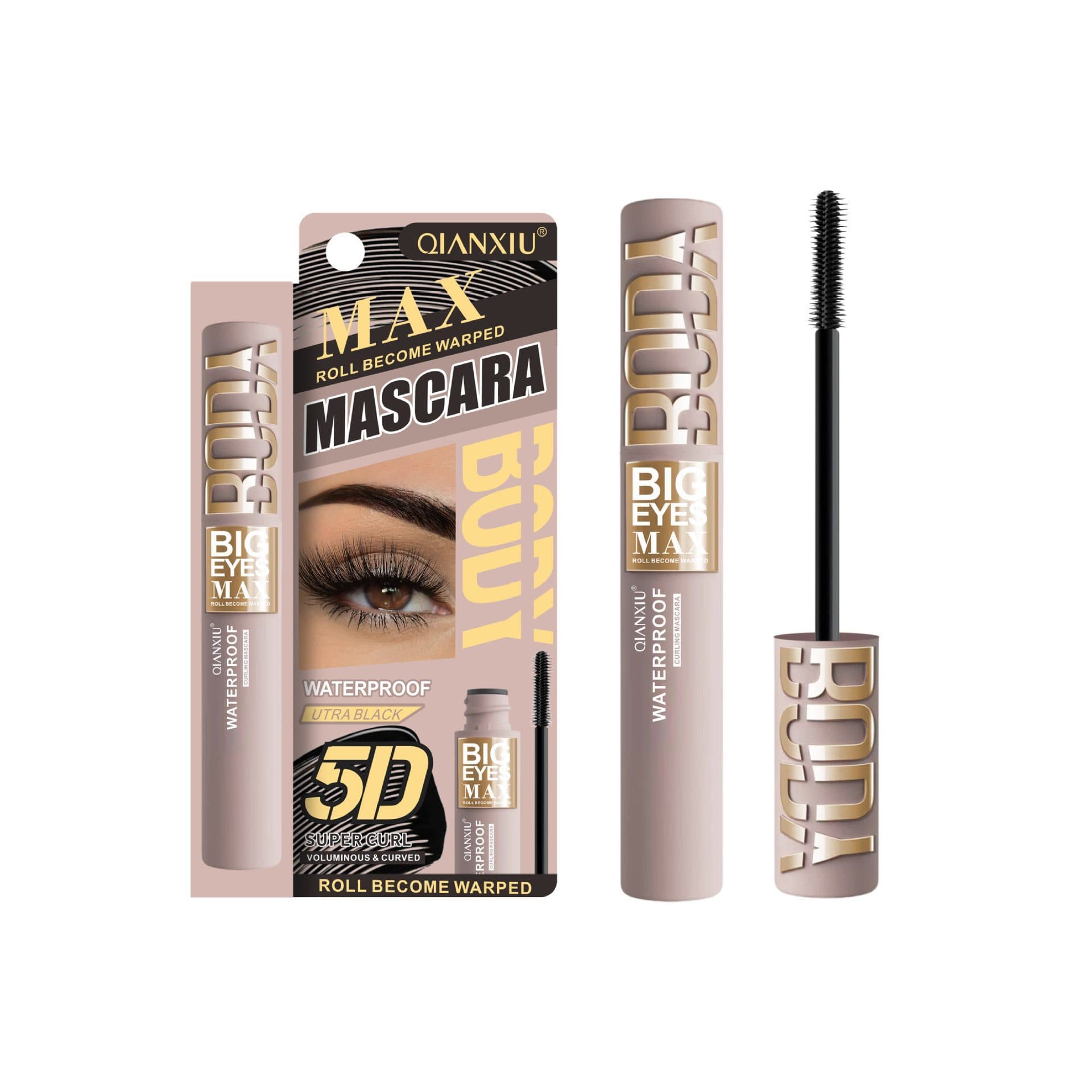 Cross-border Export Mascara Volumizing Curling Black Lengthening Smudge-proof Wholesale Affordable Women's Makeup
