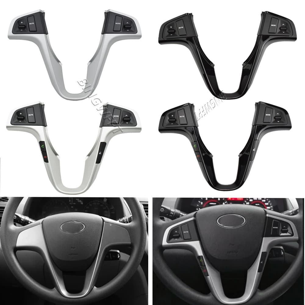 Suitable for Hyundai Ruina Ruiyi multi-function steering wheel button modification Bluetooth phone up and down song additional accessories