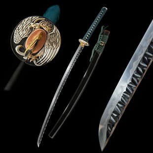 Wholesale T10 Steel Clay Tempered Samurai Sword Integrated Long Sword Japanese Katana Unsharpened