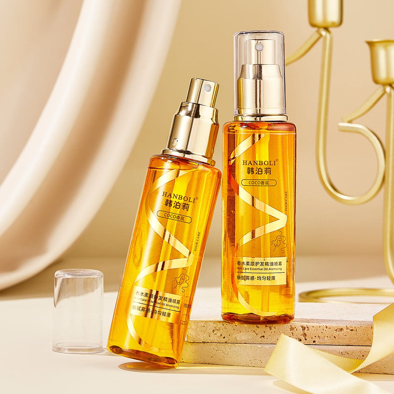 Hair Oil - Smoothing Hair Oil, Hair Oil Spray with Fragrance, for Damaged, Permed, and Dyed Hair
