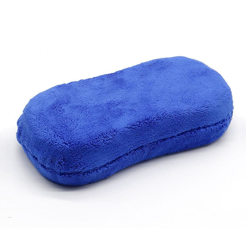 Coral velvet sponge block 8-shaped car wash cleaning sponge car wiping absorbent sponge block scratch-free car wash sponge block