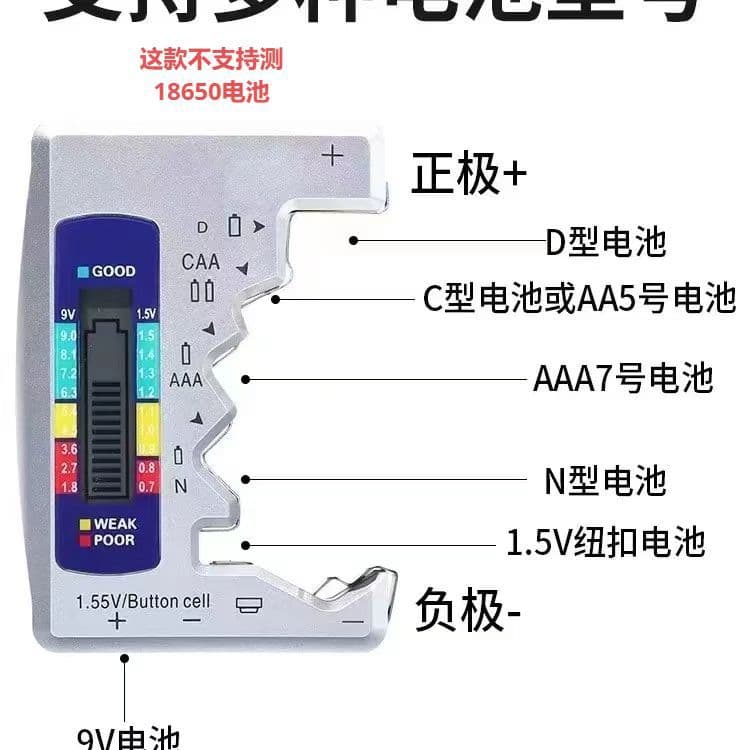 Battery tester card-type intelligent battery tester