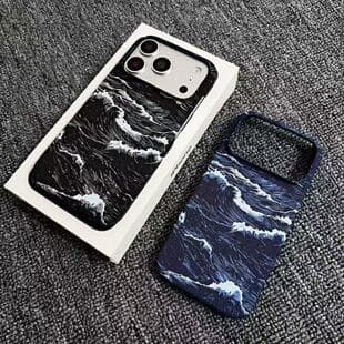 Compatible with iPhone 17 Pro Kevlar Texture Magnetic Case, Apple 16P Carbon Fiber Texture Semi-Cover PC Protective Cover