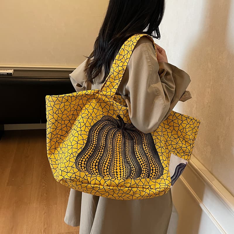 Canvas Tote Bag for Cross-Border Commute, Unique Design, Large Capacity, Women's Bag, Versatile New Style
