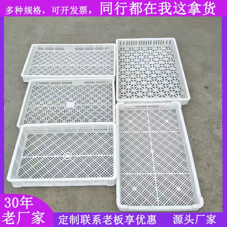 Plastic Fruit and Vegetable Drying Tray, Cold Storage Quick-Freeze Basket, Freezing Tray, Drying and Baking Single-Freeze Tray, Turnover Box, Cold Storage Special