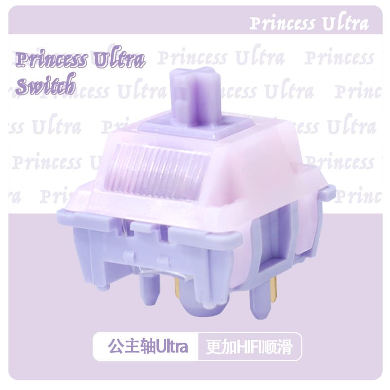 Princess Switch Ultra Custom Linear Mechanical Switch Hot-Swappable with Light Guide Smooth HIFI