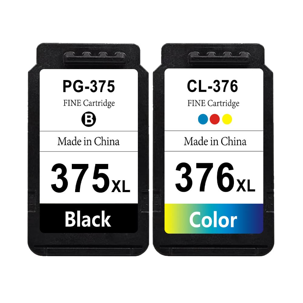 Compatible with Canon 375XL 376XL high-capacity ink cartridges