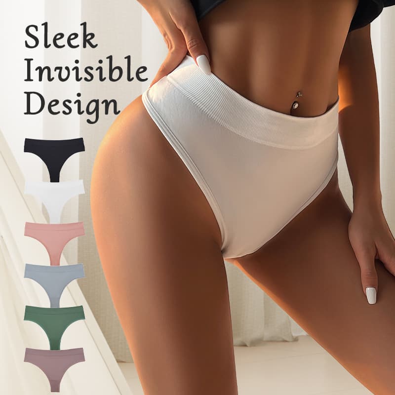 Cross-border Amazon Sexy Panties High Waist Seamless Breathable Comfortable Triangle Panties Plus Size Sports Bikini Panties for Women