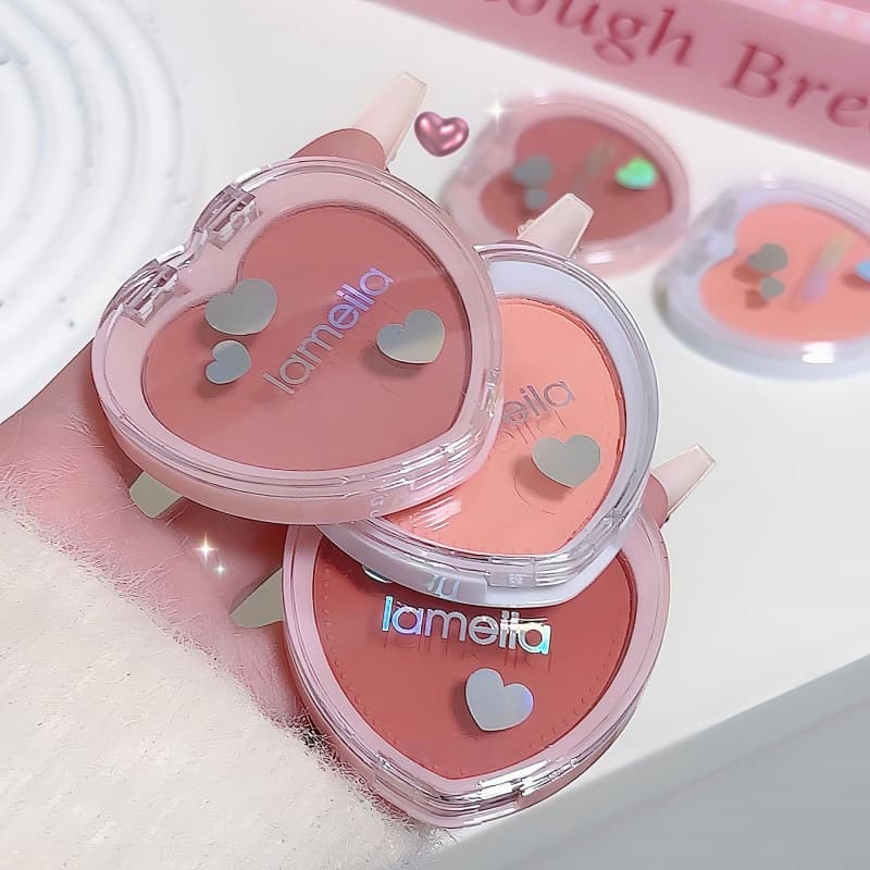 Lamela student rouge blush palette nude makeup repair single color beginner female single color love blush